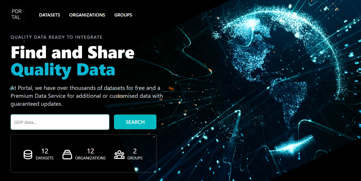 Homepage before
