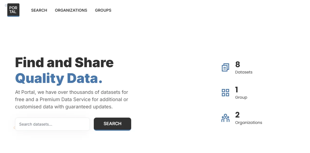 Homepage after