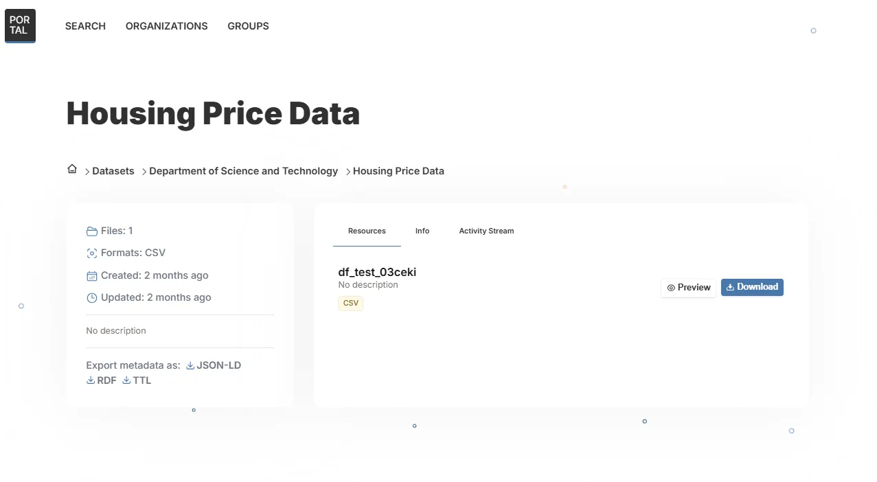 Dataset page