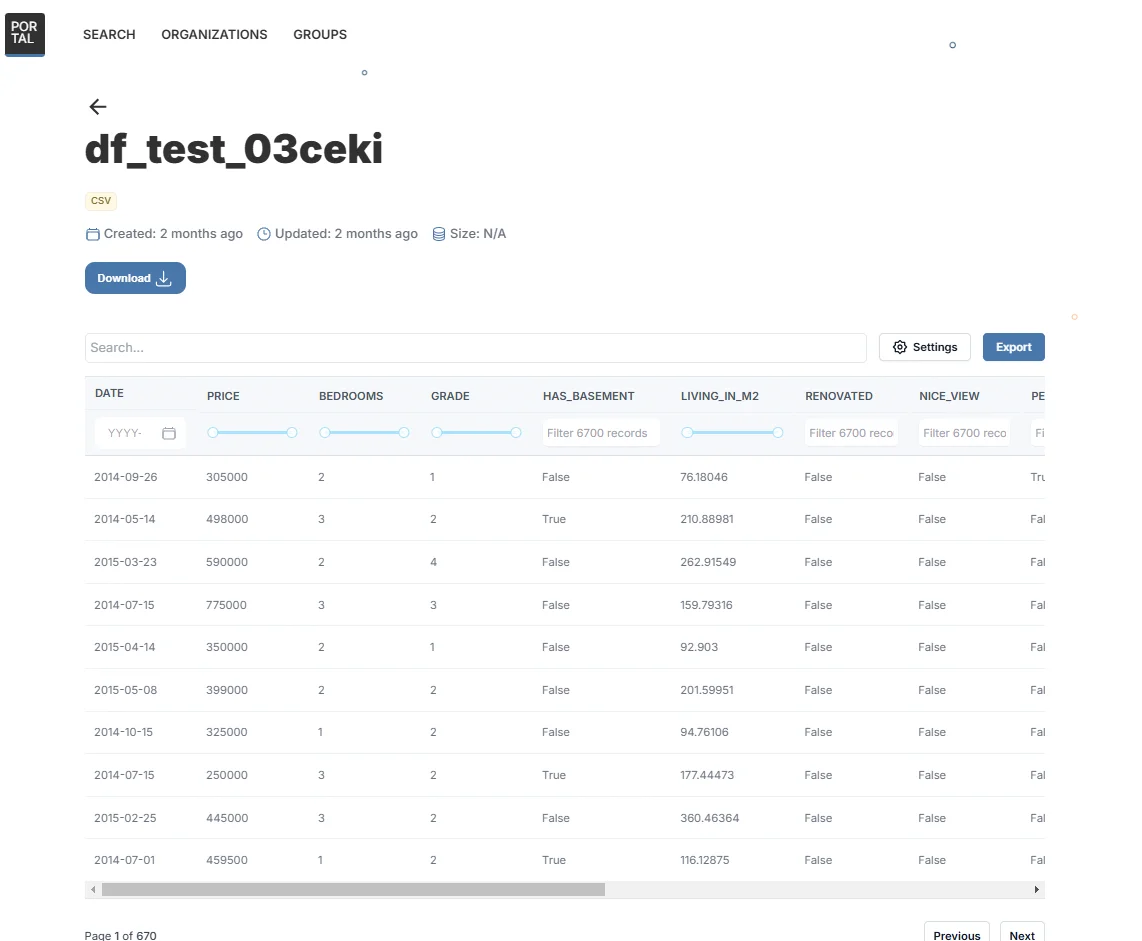 Resource Preview Page