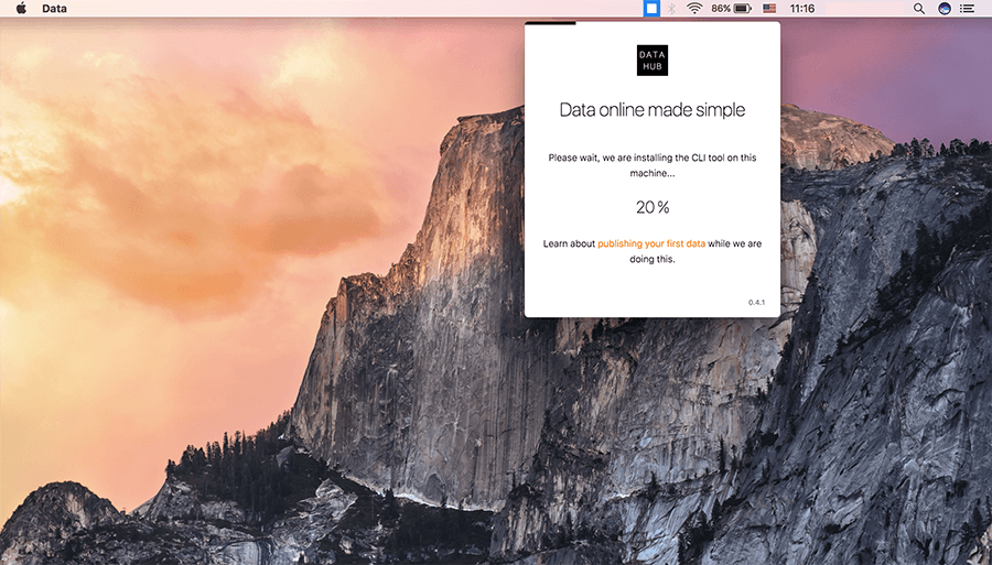to drag and drop publishing the desktop app auto-installs the command line program